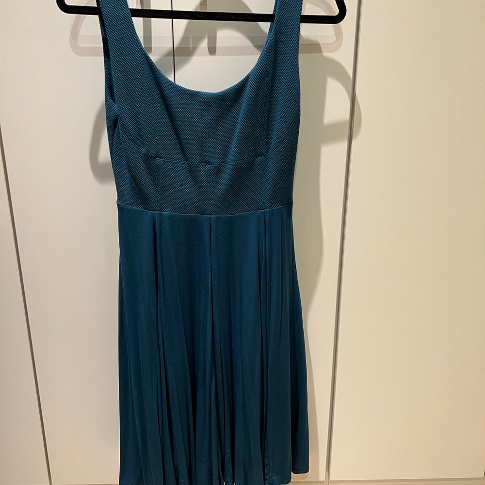 Maeve teal midi dress